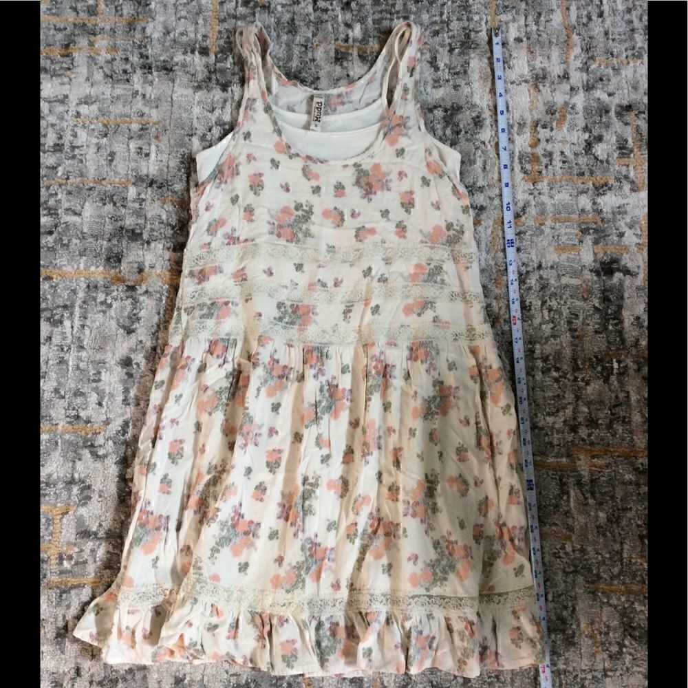 FESTIVAL READY! MUDD FLORAL BOHO/FESTIVAL DRESS! SIZE S - Picture 3 of 4